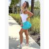 imageStelle Womens Tennis Golf Skirts High Waisted with Pockets Inner Shorts for Athletic Skorts Sports Running PickleballTurquoise