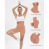 imageStelle High Waist Biker Shorts 5quot Inseam Workout Shorts for Women Tummy Control Gym Yoga Shorts with 2 Side PocketsAutumn Clay