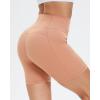 imageStelle High Waist Biker Shorts 5quot Inseam Workout Shorts for Women Tummy Control Gym Yoga Shorts with 2 Side PocketsAutumn Clay