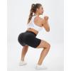 imageStelle High Waist Biker Shorts 5quot Inseam Workout Shorts for Women Tummy Control Gym Yoga Shorts with 2 Side PocketsBlack