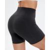 imageStelle High Waist Biker Shorts 5quot Inseam Workout Shorts for Women Tummy Control Gym Yoga Shorts with 2 Side PocketsBlack