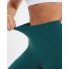 imageStelle High Waist Biker Shorts 5quot Inseam Workout Shorts for Women Tummy Control Gym Yoga Shorts with 2 Side PocketsForest Green