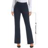 imageStelle Women 28quot30quot 32quot Bootcut Dress Pants Business Casual Work Pants with Pockets Pull On Regular Slacks for Office28 Navy