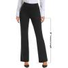 imageStelle Women 28quot30quot 32quot Bootcut Dress Pants Business Casual Work Pants with Pockets Pull On Regular Slacks for Office30 Black