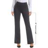 imageStelle Women 28quot30quot 32quot Bootcut Dress Pants Business Casual Work Pants with Pockets Pull On Regular Slacks for Office30 Charcoal