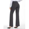 imageStelle Women 28quot30quot 32quot Bootcut Dress Pants Business Casual Work Pants with Pockets Pull On Regular Slacks for Office30 Charcoal