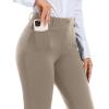 imageStelle Women 28quot30quot 32quot Bootcut Dress Pants Business Casual Work Pants with Pockets Pull On Regular Slacks for Office30 Grey Khaki