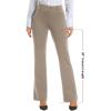 imageStelle Women 28quot30quot 32quot Bootcut Dress Pants Business Casual Work Pants with Pockets Pull On Regular Slacks for Office30 Grey Khaki