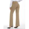 imageStelle Women 28quot30quot 32quot Bootcut Dress Pants Business Casual Work Pants with Pockets Pull On Regular Slacks for Office30 Khaki