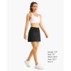 imageStelle Women Tennis Skirt Athletic Skort High Waisted Golf Inner Shorts with Pockets Running Sports PickleballBlack