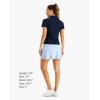 imageStelle Women Tennis Skirt Athletic Skort High Waisted Golf Inner Shorts with Pockets Running Sports PickleballLight Blue