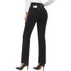 imageStelle Womens 30quot Straight Leg Dress Pants High Waisted Slacks Dress Pants for Office Work with 4 PocketsBlack