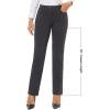 imageStelle Womens 30quot Straight Leg Dress Pants High Waisted Slacks Dress Pants for Office Work with 4 PocketsCharcoal