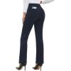 imageStelle Womens 30quot Straight Leg Dress Pants High Waisted Slacks Dress Pants for Office Work with 4 PocketsNavy
