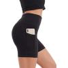 imageStelle Womens 8quot 5quot High Waist Biker Shorts Yoga Shorts with Pockets Tummy Control Workout Shorts for Running Gym5 Black