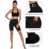 imageStelle Womens 8quot 5quot High Waist Biker Shorts Yoga Shorts with Pockets Tummy Control Workout Shorts for Running Gym5 Black