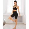 imageStelle Womens 8quot 5quot High Waist Biker Shorts Yoga Shorts with Pockets Tummy Control Workout Shorts for Running Gym8 Black