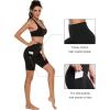 imageStelle Womens 8quot 5quot High Waist Biker Shorts Yoga Shorts with Pockets Tummy Control Workout Shorts for Running Gym8 Blackcharcoal