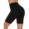 imageStelle Womens 8quot 5quot High Waist Biker Shorts Yoga Shorts with Pockets Tummy Control Workout Shorts for Running Gym8 Blackgrey Blue