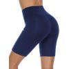 imageStelle Womens 8quot 5quot High Waist Biker Shorts Yoga Shorts with Pockets Tummy Control Workout Shorts for Running Gym8 Blackroyal Blue