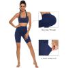 imageStelle Womens 8quot 5quot High Waist Biker Shorts Yoga Shorts with Pockets Tummy Control Workout Shorts for Running Gym8 Blackroyal Blue