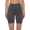imageStelle Womens 8quot 5quot High Waist Biker Shorts Yoga Shorts with Pockets Tummy Control Workout Shorts for Running Gym8 Charcoal