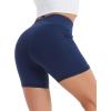 imageStelle Womens 8quot 5quot High Waist Biker Shorts Yoga Shorts with Pockets Tummy Control Workout Shorts for Running Gym8 Royal Blue