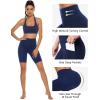 imageStelle Womens 8quot 5quot High Waist Biker Shorts Yoga Shorts with Pockets Tummy Control Workout Shorts for Running Gym8 Royal Blue