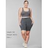 imageStelle Womens 8quot 5quot High Waist Biker Shorts Yoga Shorts with Pockets Tummy Control Workout Shorts for Running GymSilky Soft Compression8 Grey