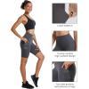 imageStelle Womens 8quot 5quot High Waist Biker Shorts Yoga Shorts with Pockets Tummy Control Workout Shorts for Running GymSilky Soft Compression8 Grey