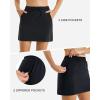 imageStelle Womens Golf Skort Skirts 16quot Hiking Skort for Tennis Outdoors Quick Drying Athletic Workout Skort with PocketsBlack