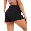 imageStelle Womens Hiking Shorts Workout Athletic Gym Running Lounge Shorts with Side Pocket 3Black
