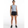 imageStelle Womens Hiking Shorts Workout Athletic Gym Running Lounge Shorts with Side Pocket 3Black