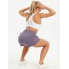 imageStelle Womens Hiking Shorts Workout Athletic Gym Running Lounge Shorts with Side Pocket 3Grayish Purple