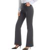 imageStelle Women 28quot30quot 32quot Bootcut Dress Pants Business Casual Work Pants with Pockets Pull On Regular Slacks for Office30 Charcoal