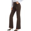 imageStelle Women 28quot30quot 32quot Bootcut Dress Pants Business Casual Work Pants with Pockets Pull On Regular Slacks for Office30 Coffee