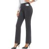 imageStelle Womens 30quot Straight Leg Dress Pants High Waisted Slacks Dress Pants for Office Work with 4 PocketsCharcoal