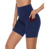 imageStelle Womens 8quot 5quot High Waist Biker Shorts Yoga Shorts with Pockets Tummy Control Workout Shorts for Running Gym8 Royal Blue