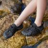 imageStelle Girls Boys Water Shoes Aqua Socks with Adjustable Laces Quick Drying Beach Sports Non Slip Swimming Hiking ShoesBlack