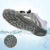 imageStelle Girls Boys Water Shoes Aqua Socks with Adjustable Laces Quick Drying Beach Sports Non Slip Swimming Hiking ShoesLight Purple