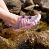 imageStelle Girls Boys Water Shoes Aqua Socks with Adjustable Laces Quick Drying Beach Sports Non Slip Swimming Hiking ShoesPink