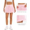 imageStelle Womens High Waist Skorts Ruffle Hem Flowy Skirts Mini Tiered Short Skirt Casual SummerBallet Pink