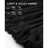imageStelle Womens High Waist Skorts Ruffle Hem Flowy Skirts Mini Tiered Short Skirt Casual SummerBlack
