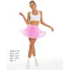 imageStelle Womens High Waist Skorts Ruffle Hem Flowy Skirts Mini Tiered Short Skirt Casual SummerCotton Candy
