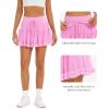 imageStelle Womens High Waist Skorts Ruffle Hem Flowy Skirts Mini Tiered Short Skirt Casual SummerCotton Candy