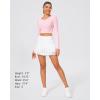 imageStelle Womens Pleated Tennis Skirts High Waisted Ruffle Mini Skirt with Pockets Inner Shorts for Athletic Sports RunningWhite