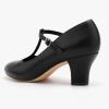 imageStelle 25quot Character Shoes for Women TStrap Dance Heels for Ballroom Salsa Tango Wedding Flamenco Latin25black