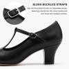 imageStelle 25quot Character Shoes for Women TStrap Dance Heels for Ballroom Salsa Tango Wedding Flamenco Latin25black