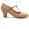 imageStelle 25quot Character Shoes for Women TStrap Dance Heels for Ballroom Salsa Tango Wedding Flamenco Latin25tan