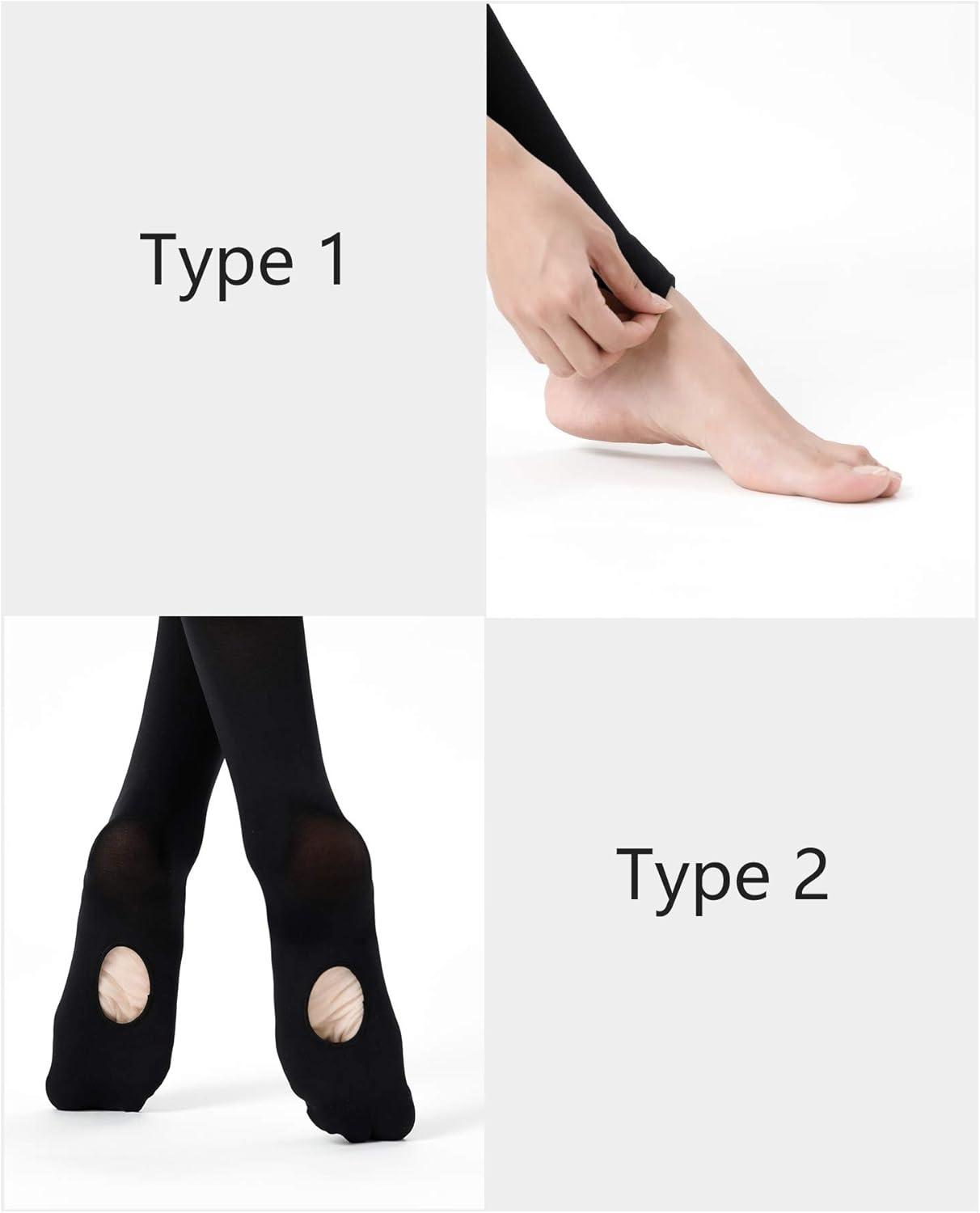 imageStelle Girls Women Ballet Dance Convertible Tights Ultra Soft Pro Transition TightsBallet Pinkwhiteblack